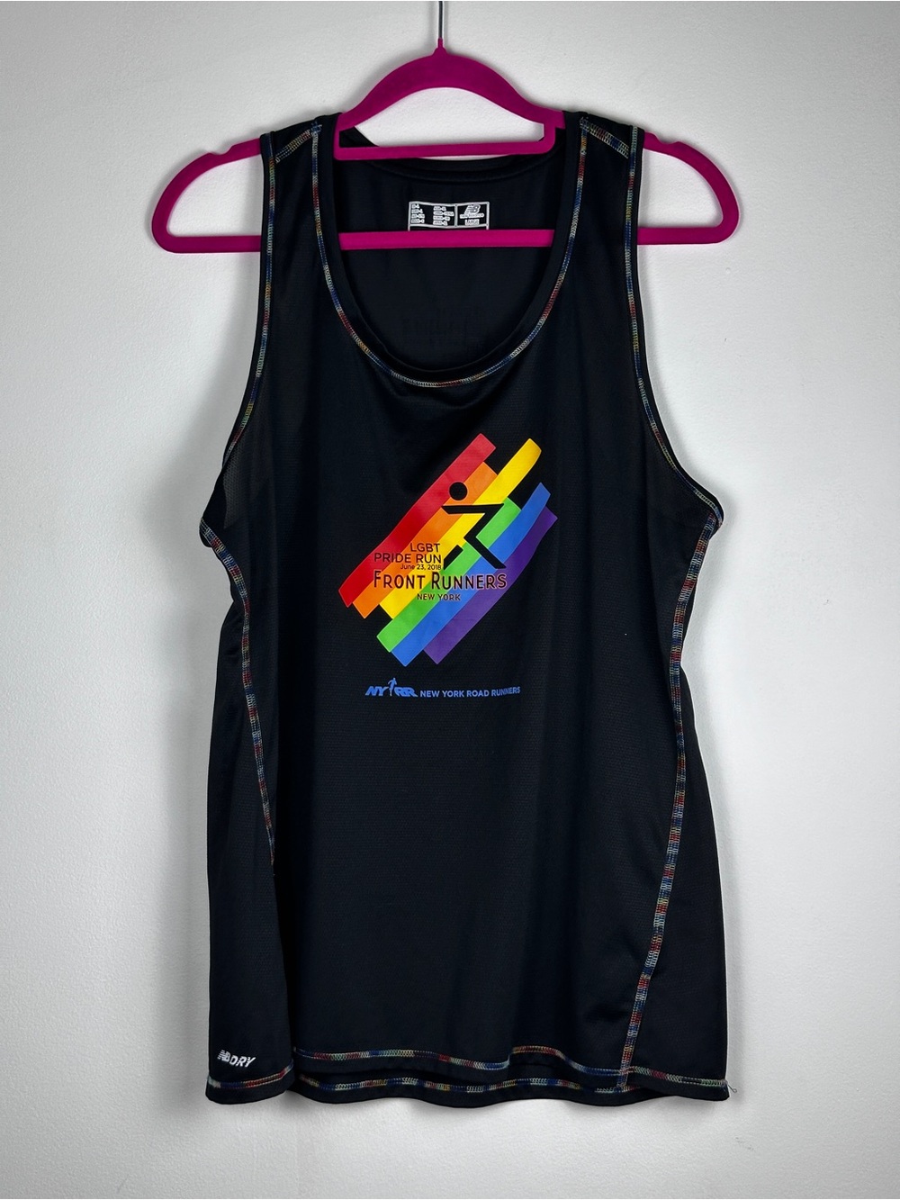 2018 New Balance LGBT Pride Run Front Runners NYC Tank Women’s L